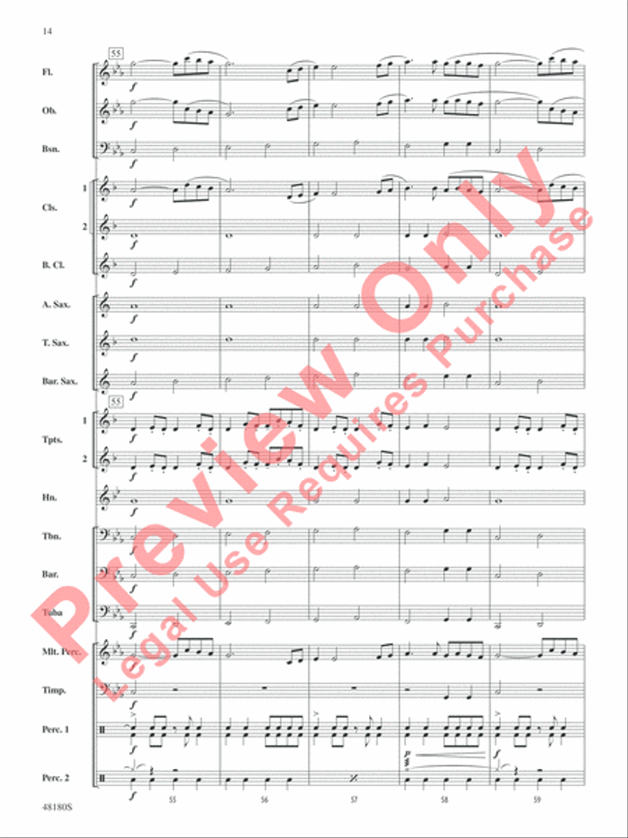 Astronomica Concert Band scores gallery preview page 15