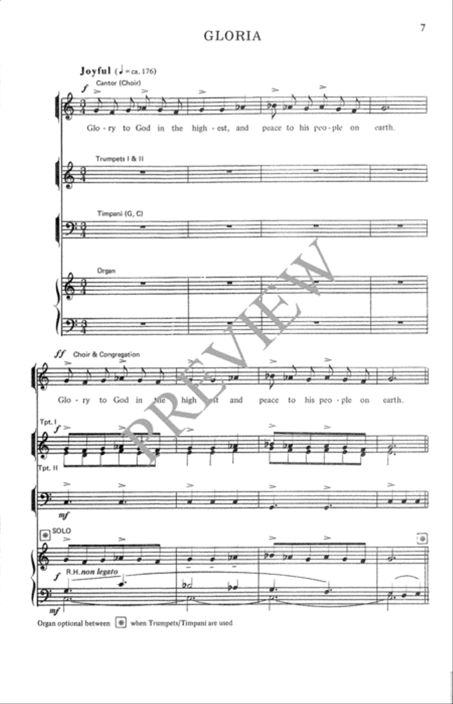 Festive Mass Festive Mass Unison Choir scores gallery preview page 8