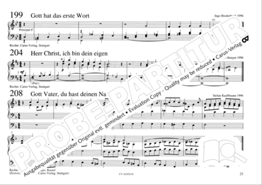 Esslinger Orgelbuch, Bd. I: Intonationen