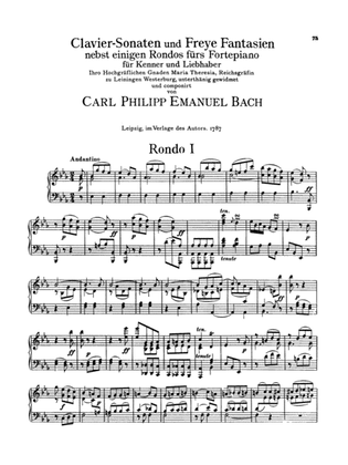 Book cover for Bach: Sonatas, Fantasias & Rondos (Volume II)