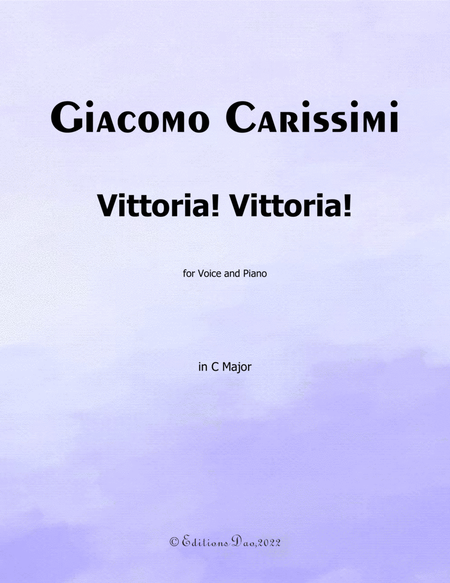 Vittoria! Vittoria! by Carissimi, in C Major image number null