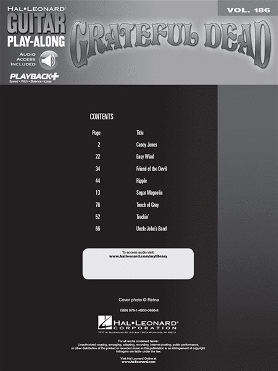 Grateful Dead Guitar Tablature scores gallery preview page 2