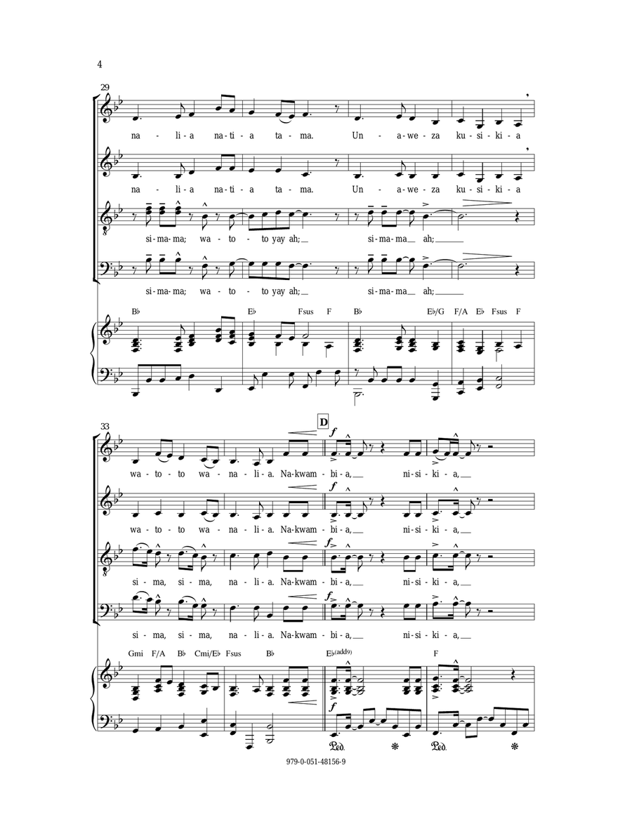 Imbakwa Imbakwa 4-Part scores gallery preview page 4