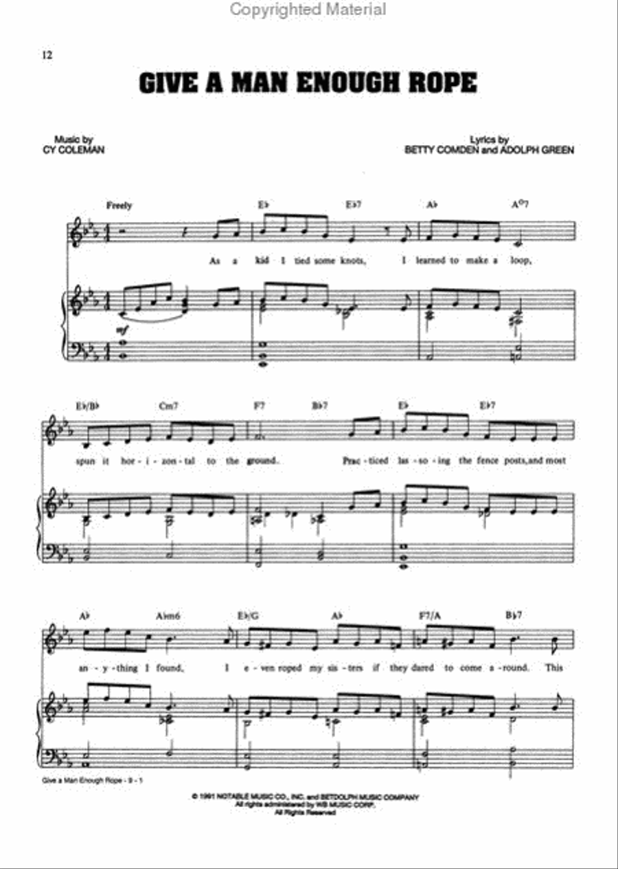 The Will Rogers Follies (Vocal Selections) Piano, Vocal, Guitar scores gallery preview page 3