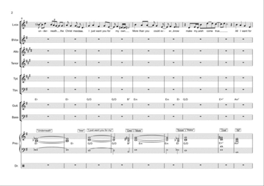 All I Want For Christmas Is You All I Want For Christmas Is You Small Ensemble scores gallery preview page 3