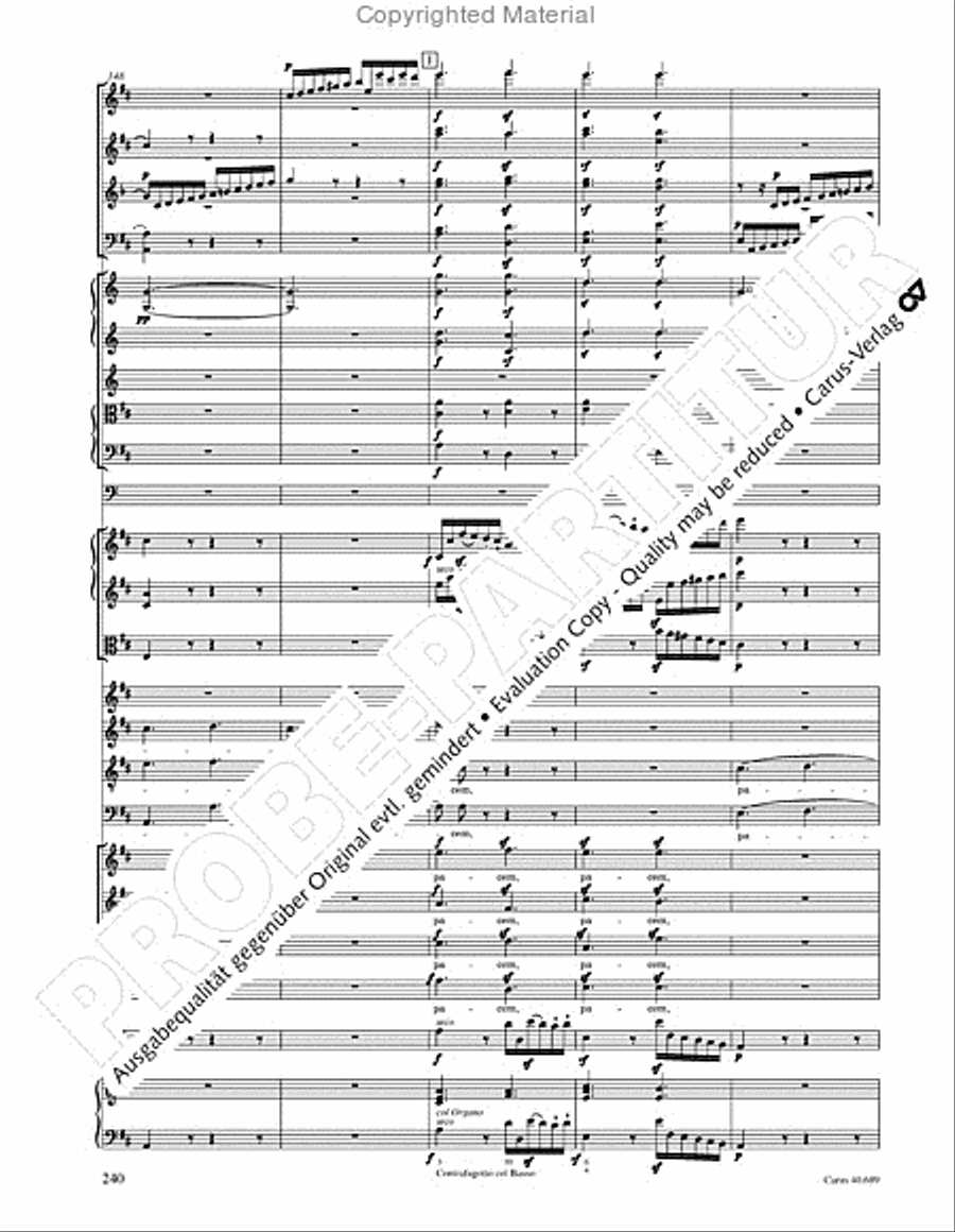 Missa solemnis Missa solemnis 4-Part scores gallery preview page 256