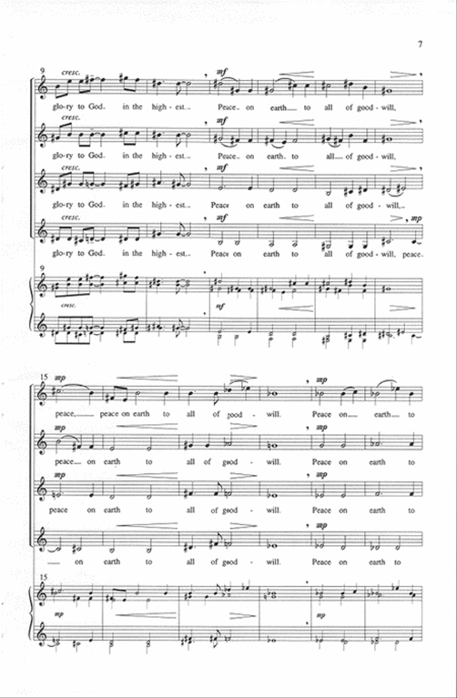 Passages from the Mass SSAA scores gallery preview page 6