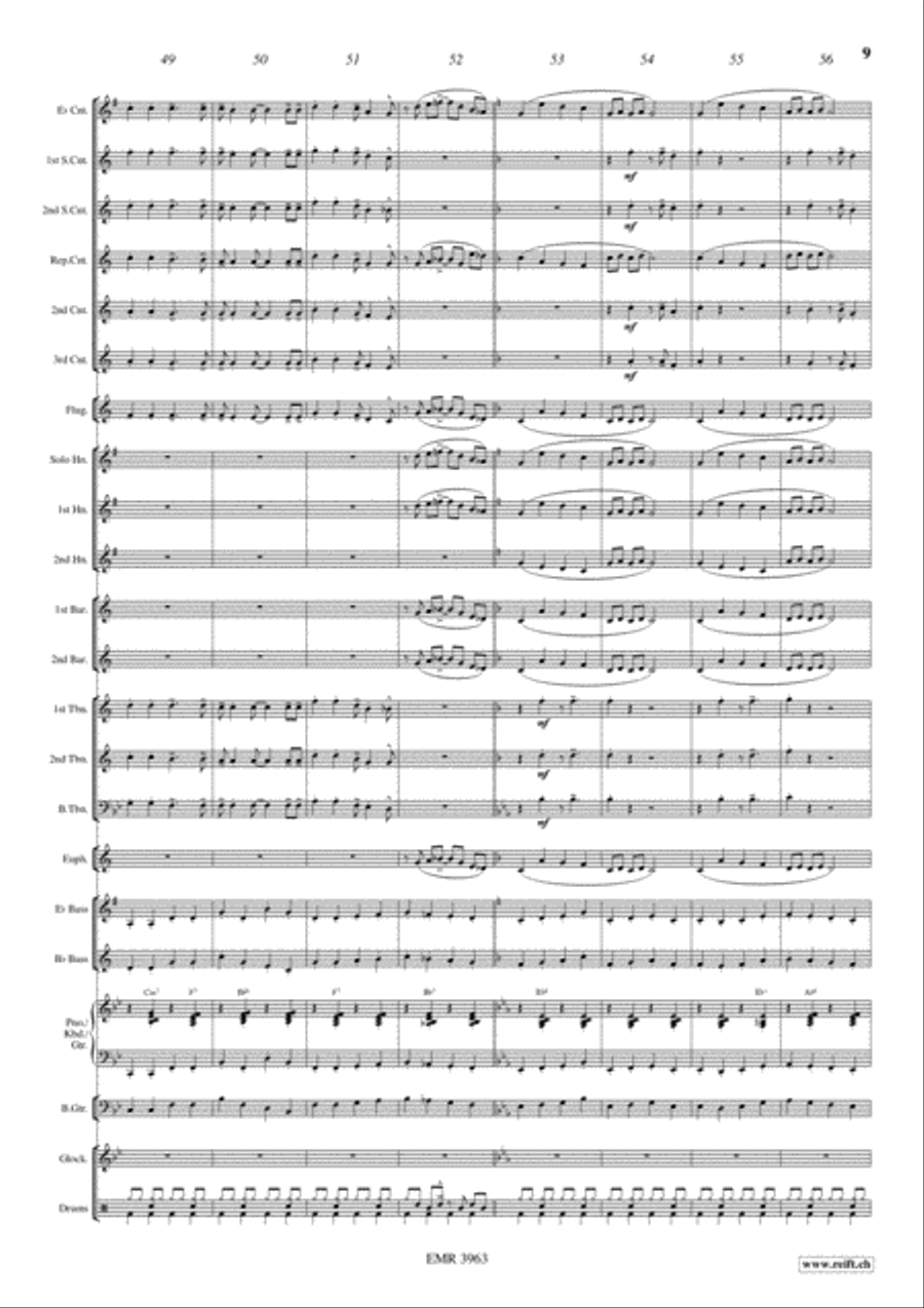 Swinging Santa Claus Brass Band scores gallery preview page 10