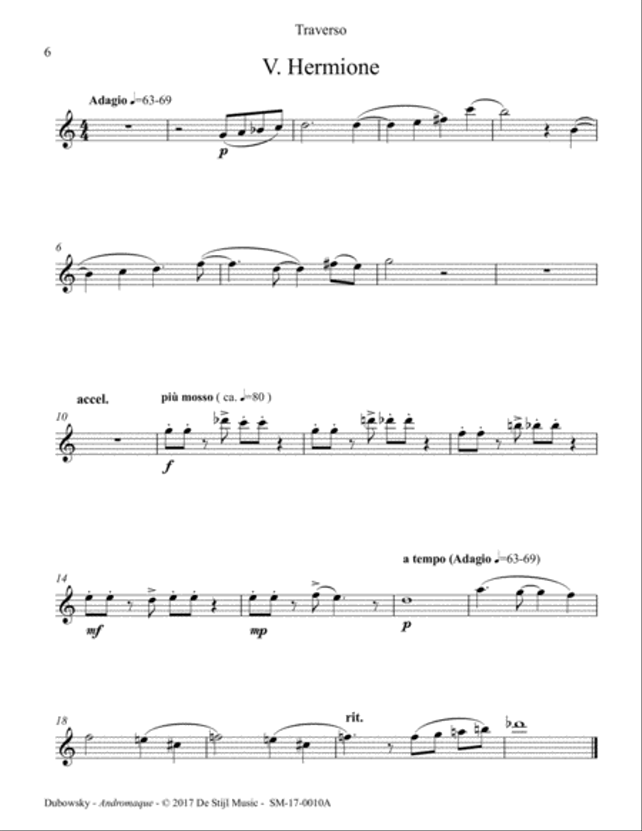 Andromaque Mini-Opera (Baroque Ensemble) Parts Double Bass scores gallery preview page 6