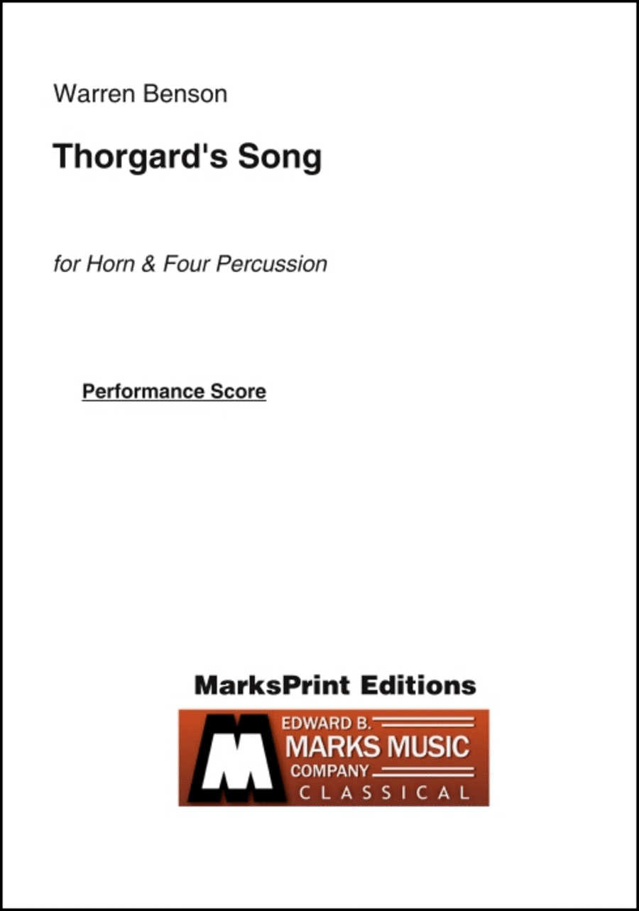 Thorgard's Song Thorgard's Song Percussion Ensemble scores gallery preview page 1