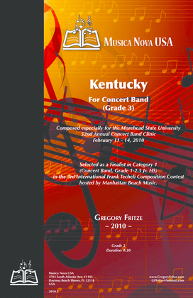Kentucky - concert band grade 3
