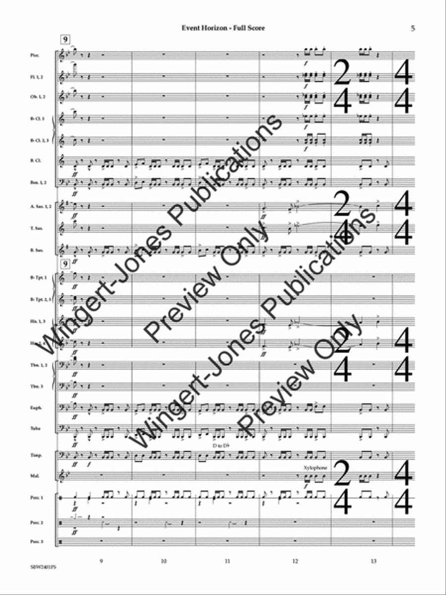 Event Horizon (Score) Event Horizon (Score) Concert Band scores gallery preview page 6