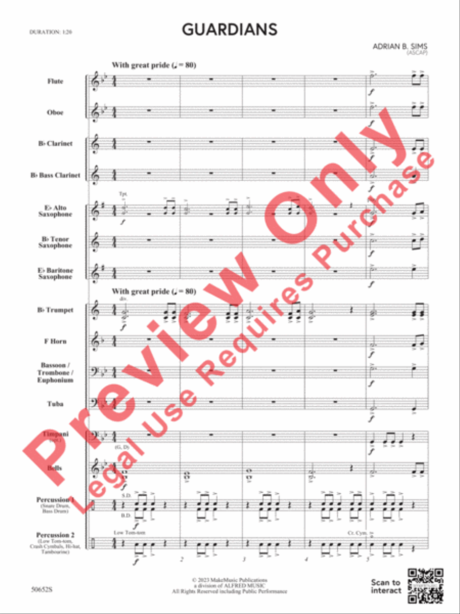Guardians Concert Band scores gallery preview page 4