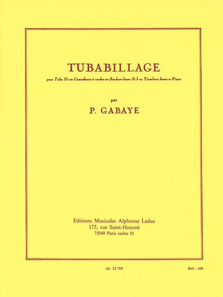 Tubabillage (tuba And Piano)