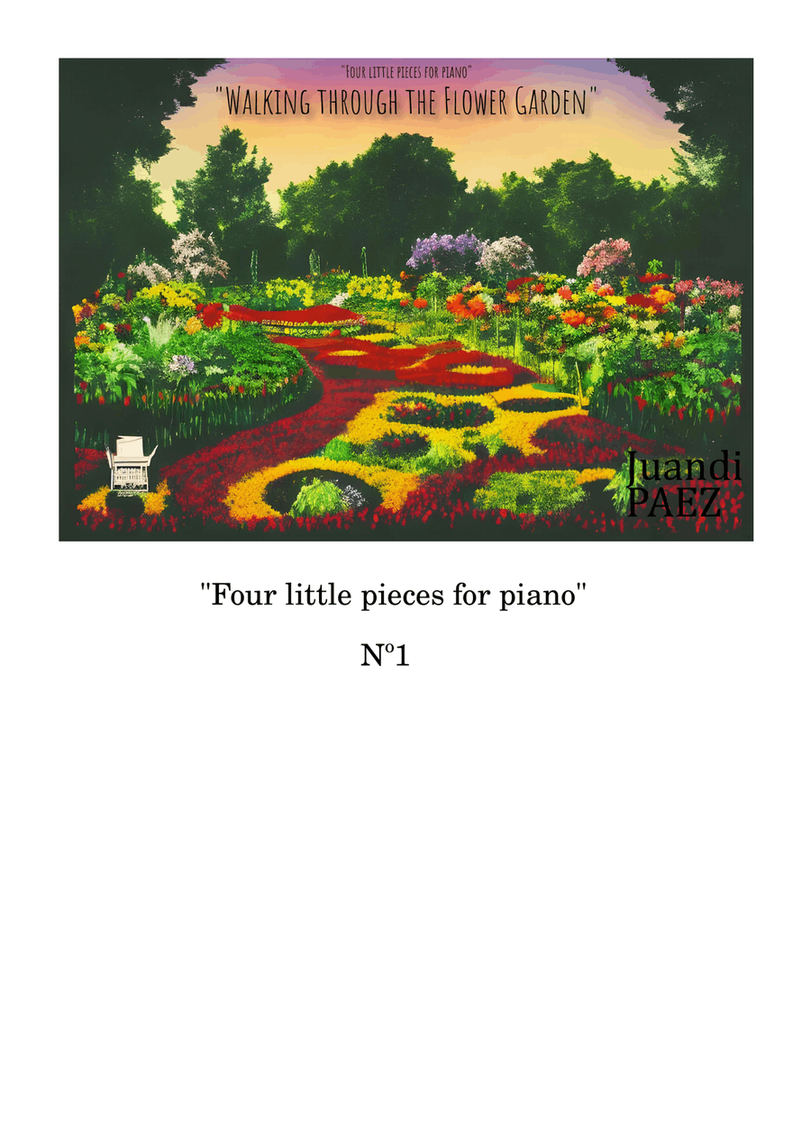 Walking through the flower garden