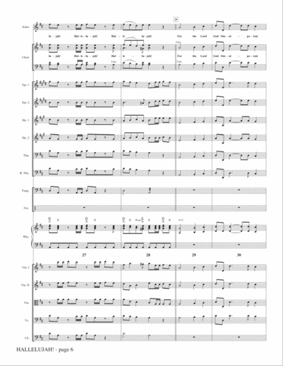 Hallelujah! (from Messiah Rocks) - Full Score Choir scores gallery preview page 6