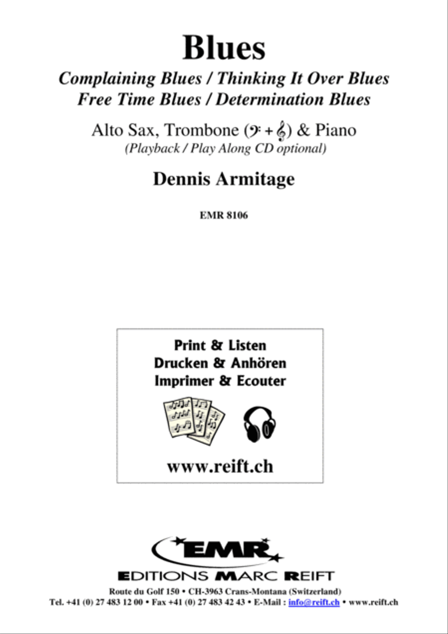 Blues Alto Saxophone scores gallery preview page 2
