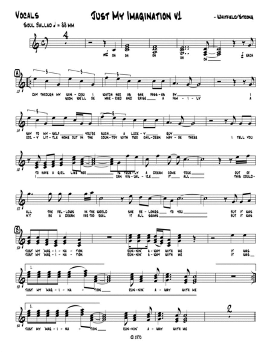 Just My Imagination (running Away With Me) Jazz Ensemble scores gallery preview page 3