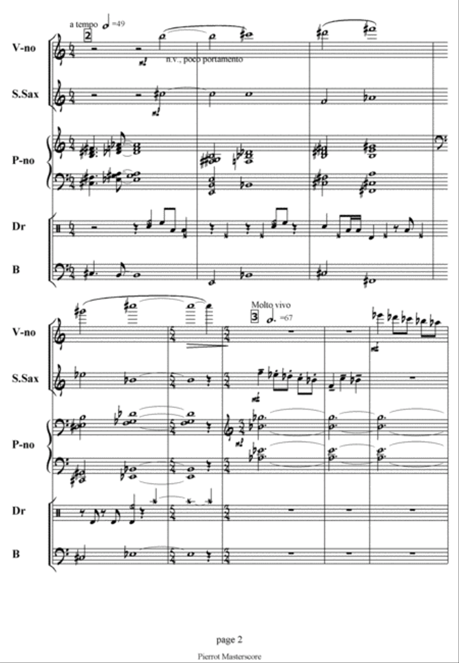 Pierrot Pierrot Jazz Ensemble scores gallery preview page 2