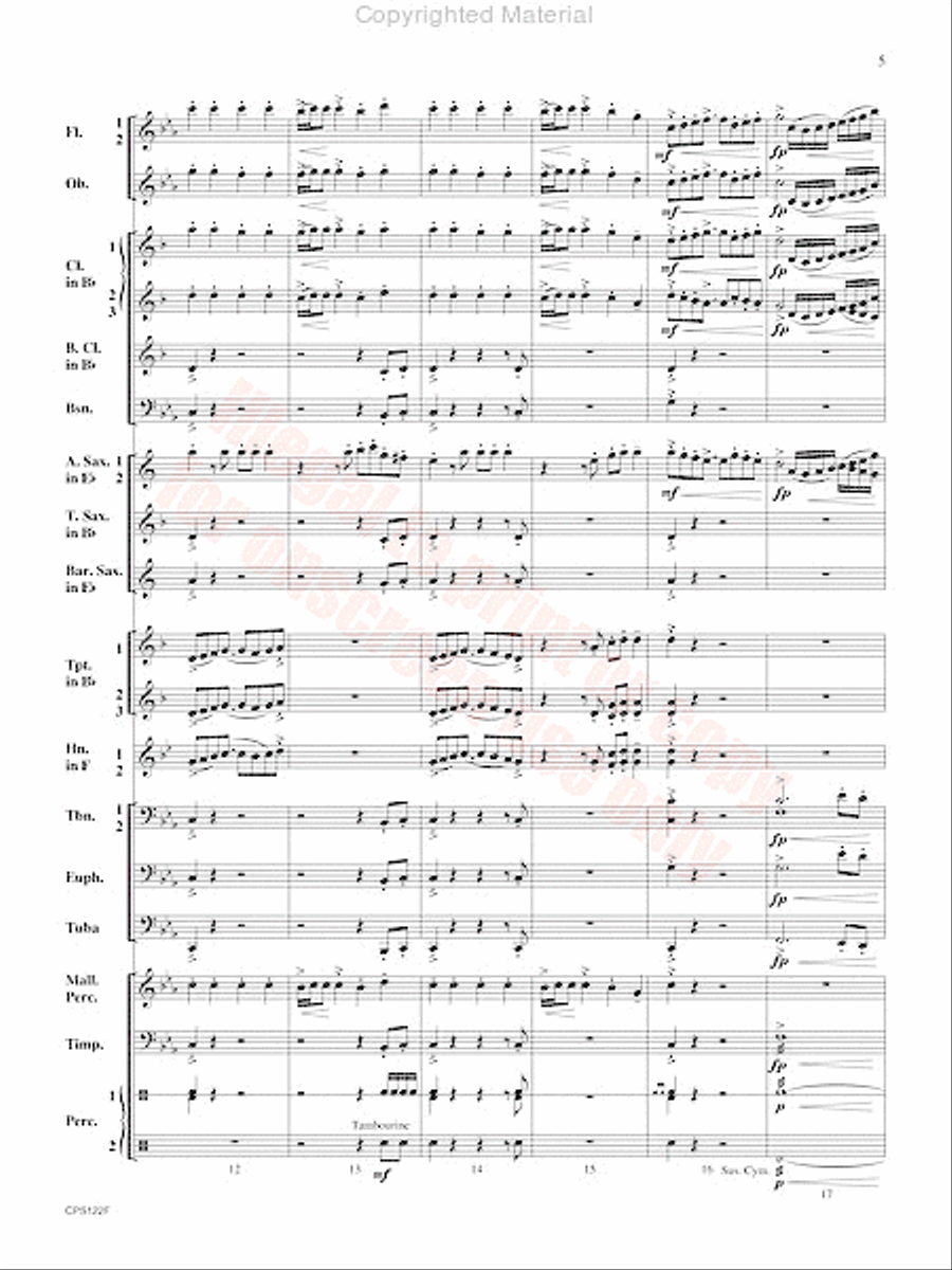 Escape the Lost City Concert Band scores gallery preview page 6
