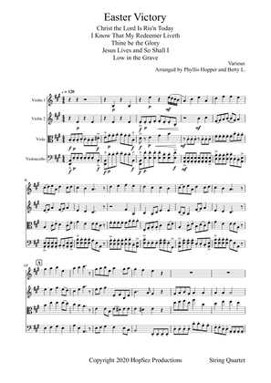Book cover for Easter Victory Medley - String Quartet