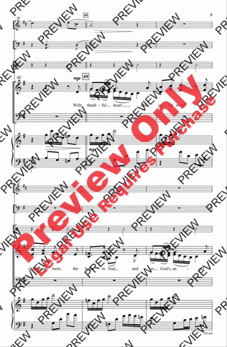Enniscorthy Carol Enniscorthy Carol 4-Part scores gallery preview page 9