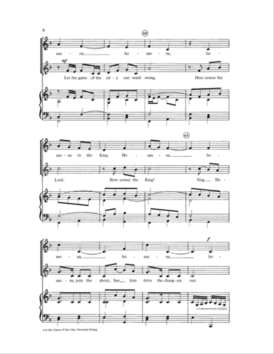 Let the Gates of the City Outward Swing Unison Choir scores gallery preview page 6