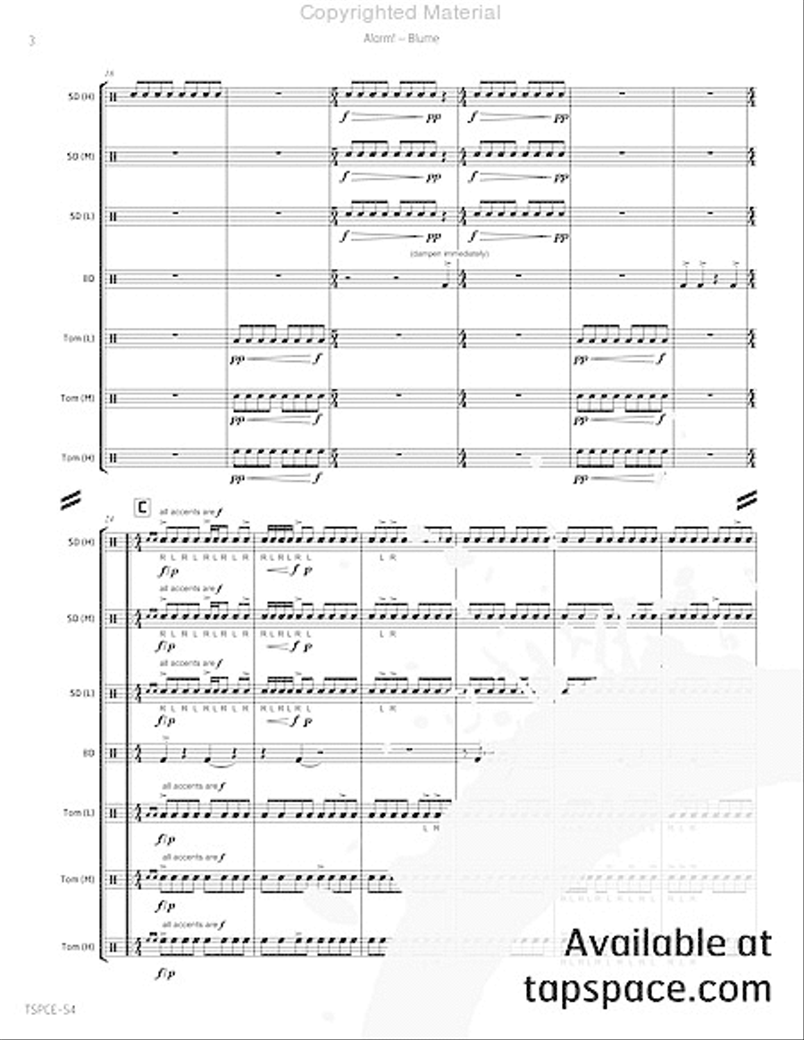 Alarm! Percussion Ensemble scores gallery preview page 7