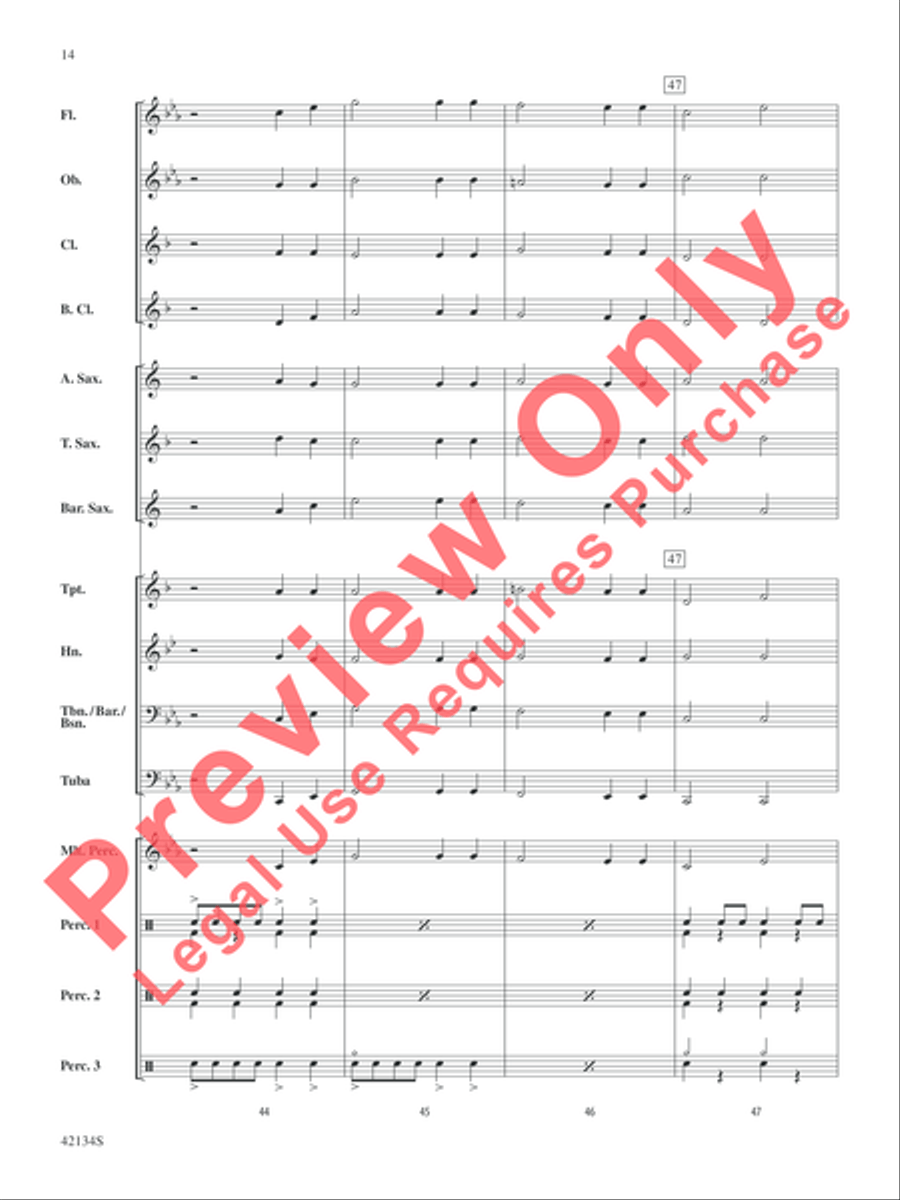 Warp Speed Concert Band scores gallery preview page 6
