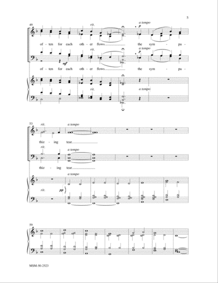 Blest Be the Tie That Binds 4-Part scores gallery preview page 4