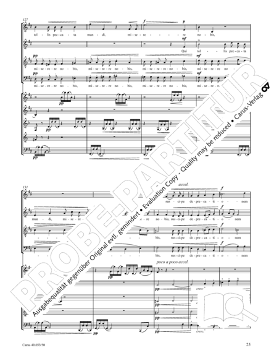 Mass in D Major (Missa in D) 4-Part scores gallery preview page 26