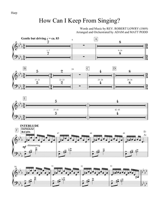 How Can I Keep from Singing (arr. Matt and Adam Podd) - Harp