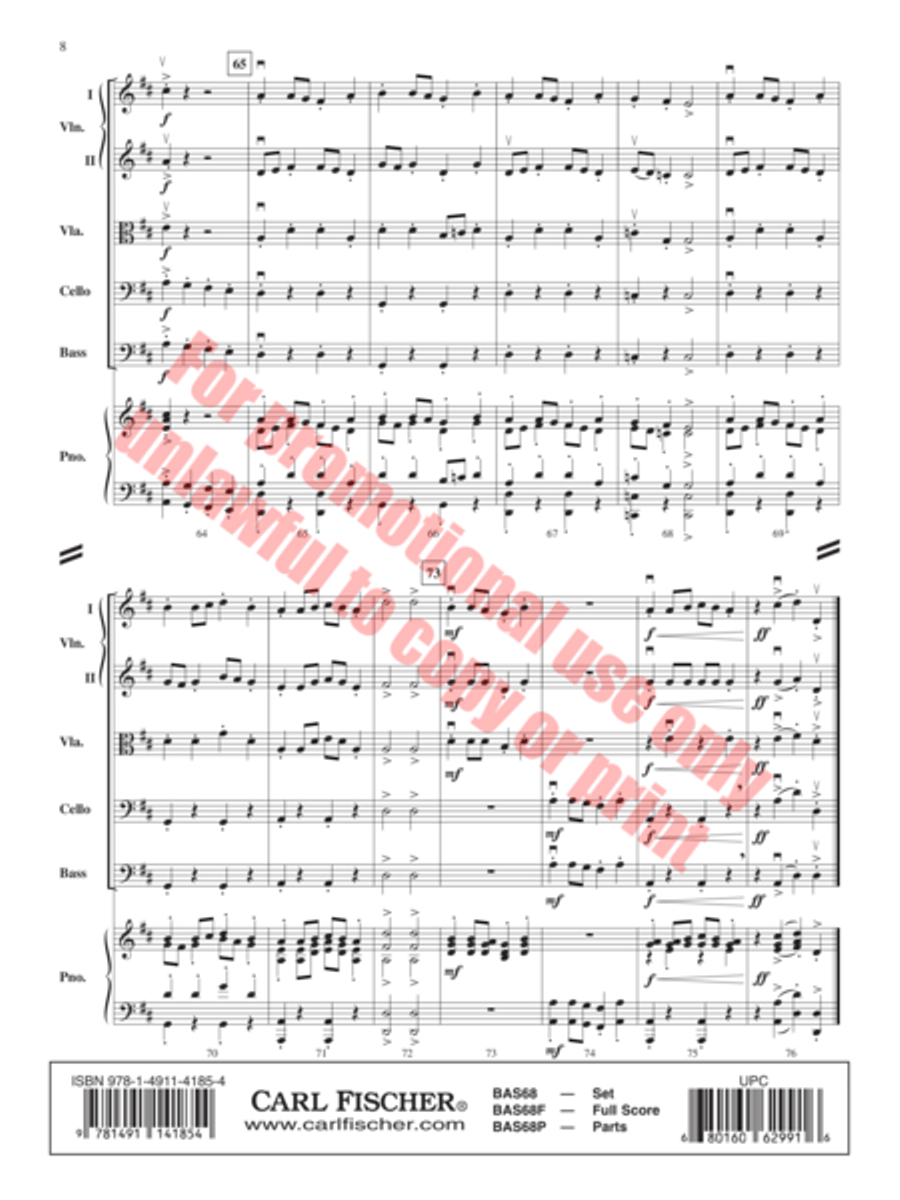 Cal's Jig String Orchestra scores gallery preview page 9