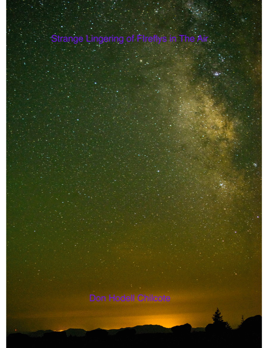 Strange Lingering of Fireflys in the Air Piano, Vocal, Guitar scores gallery preview page 1