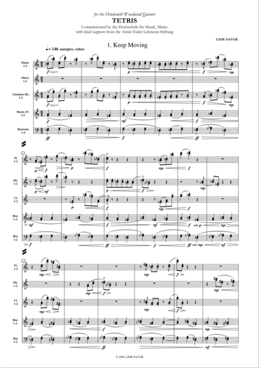 Tetris - Score Only Large Ensemble scores gallery preview page 2