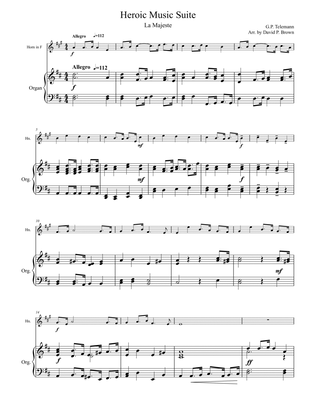 Heroic Music Suite for French Horn and Organ