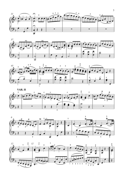 Mozart-8 Variations on Ein Weib ist das herrlichste Ding, K.613 image number null