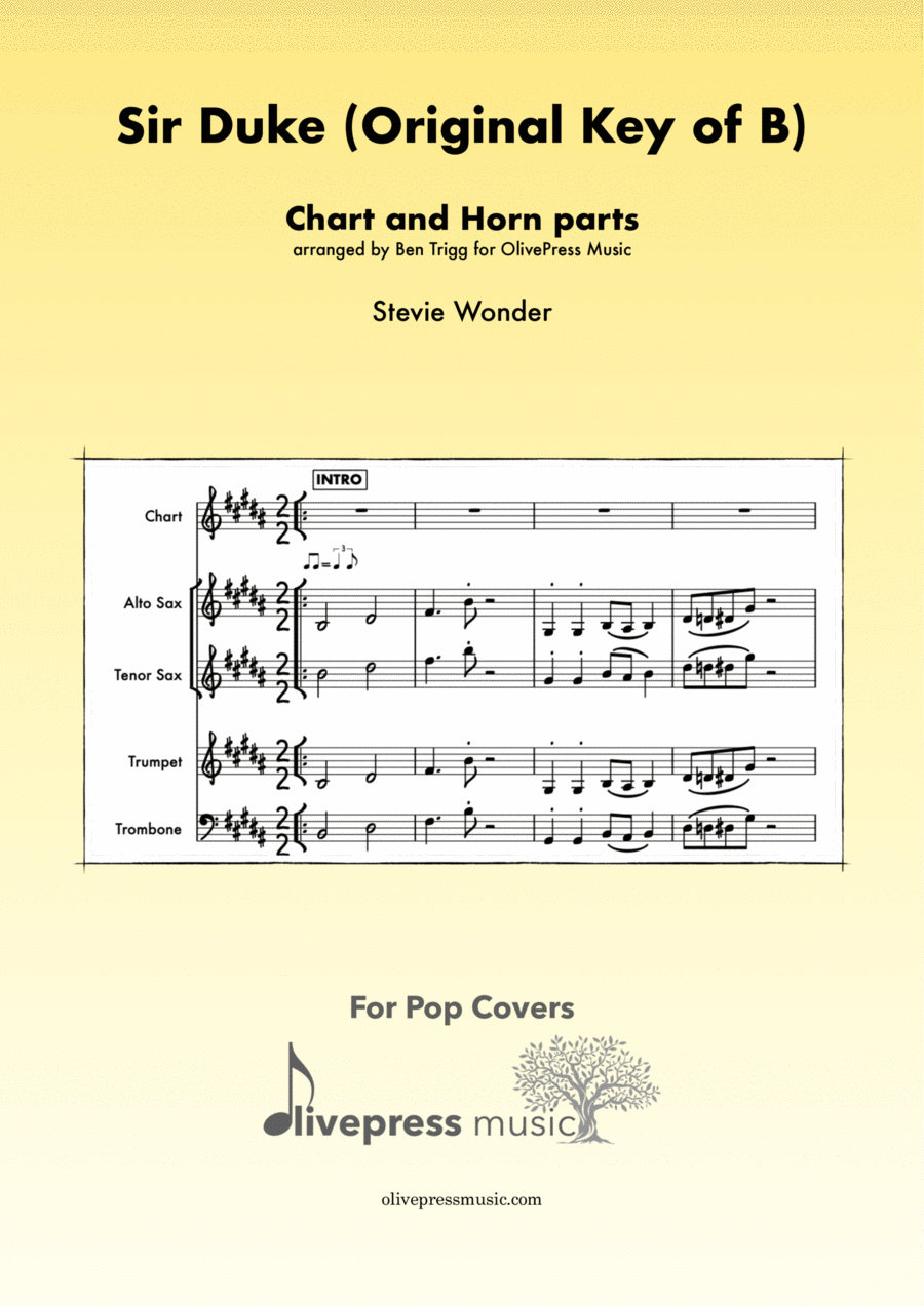 Sir Duke Tenor Saxophone scores gallery preview page 1