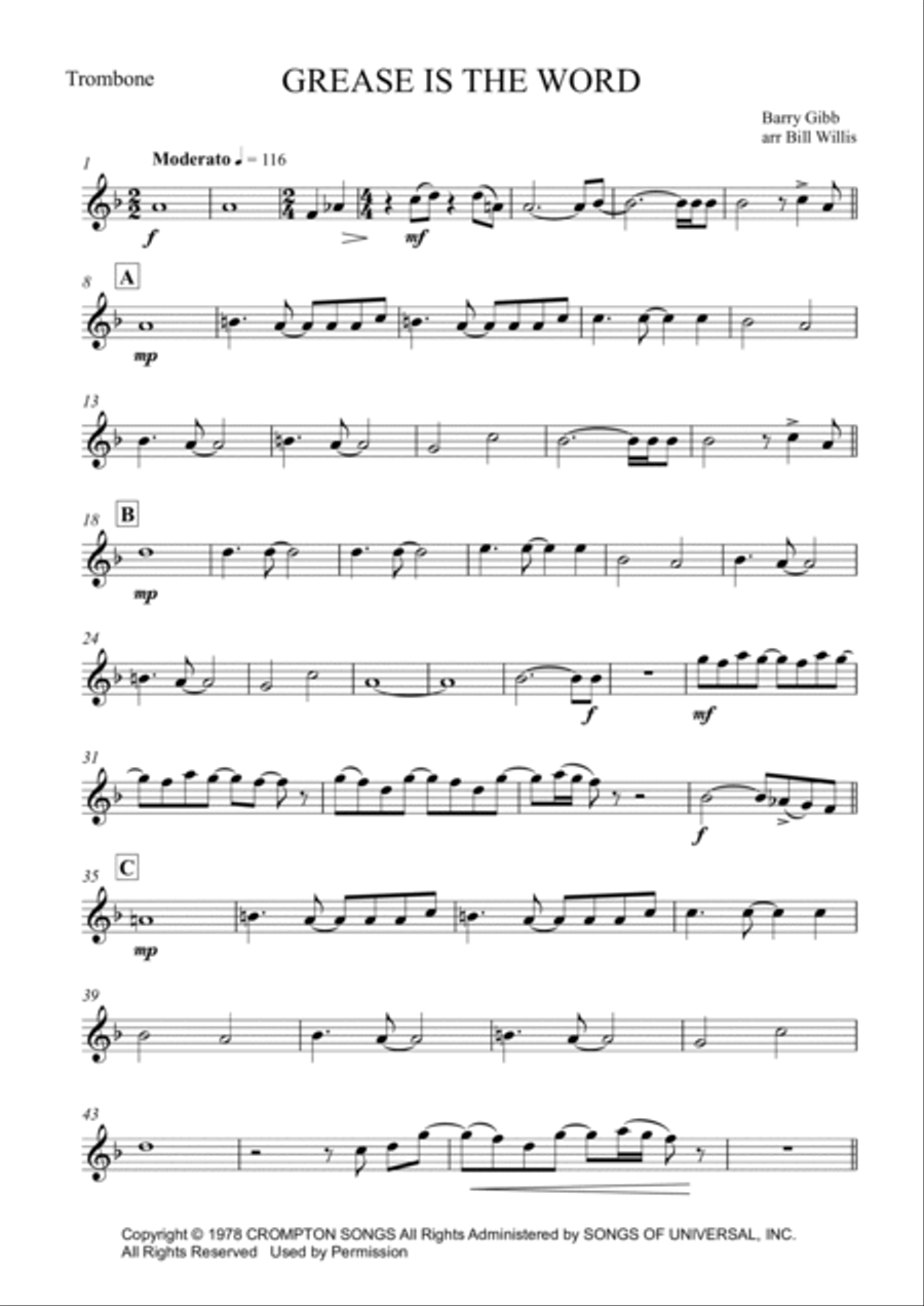 Grease School and Community scores gallery preview page 5
