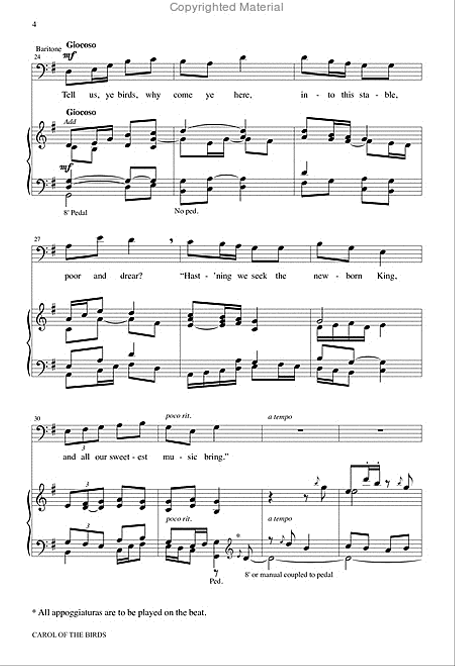 Carol of the Birds 3-Part scores gallery preview page 5