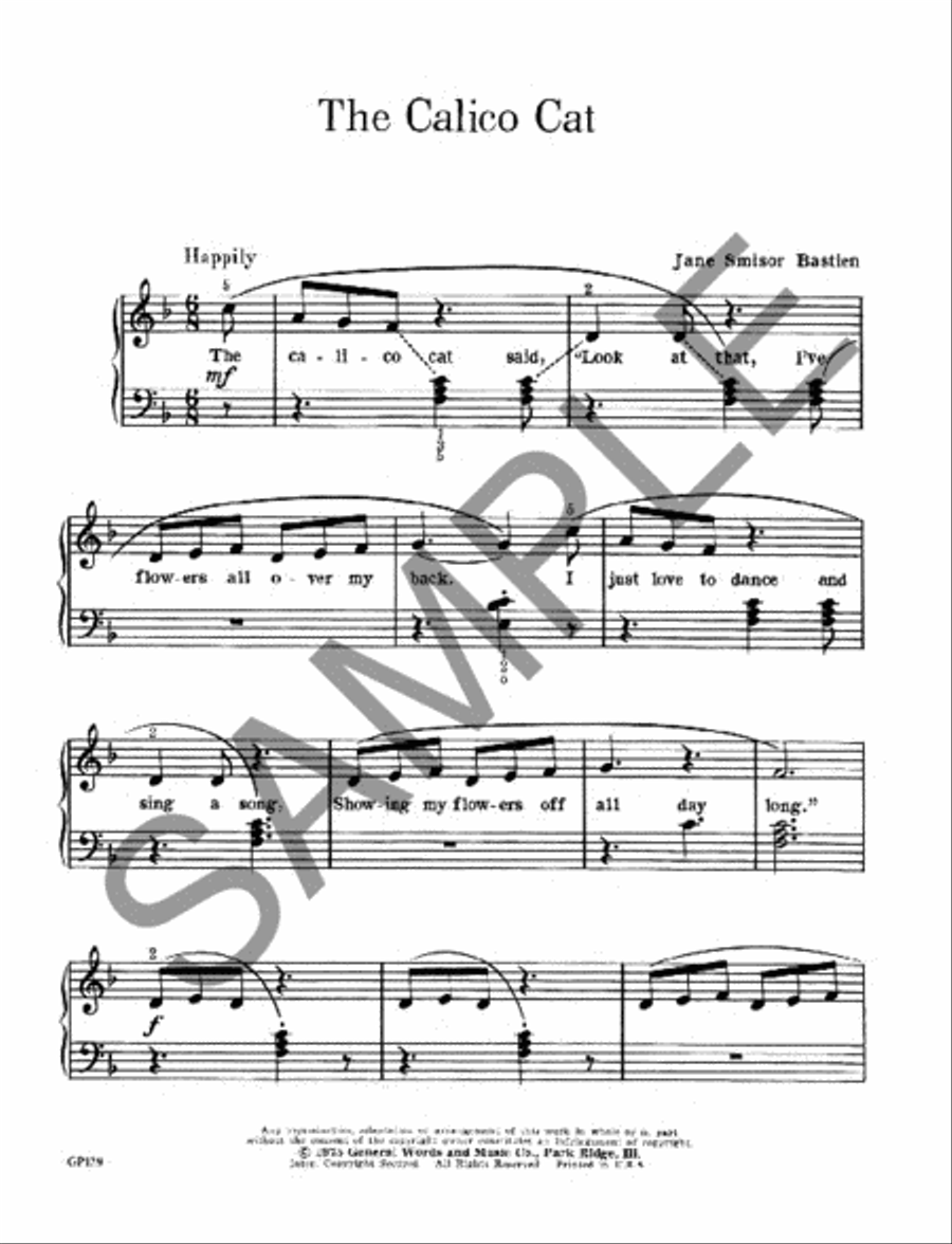 The Calico Cat Piano Method scores gallery preview page 2