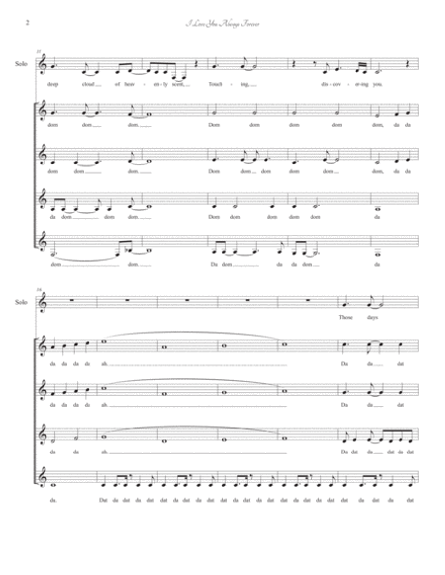 I Love You Always Forever SSAA scores gallery preview page 2