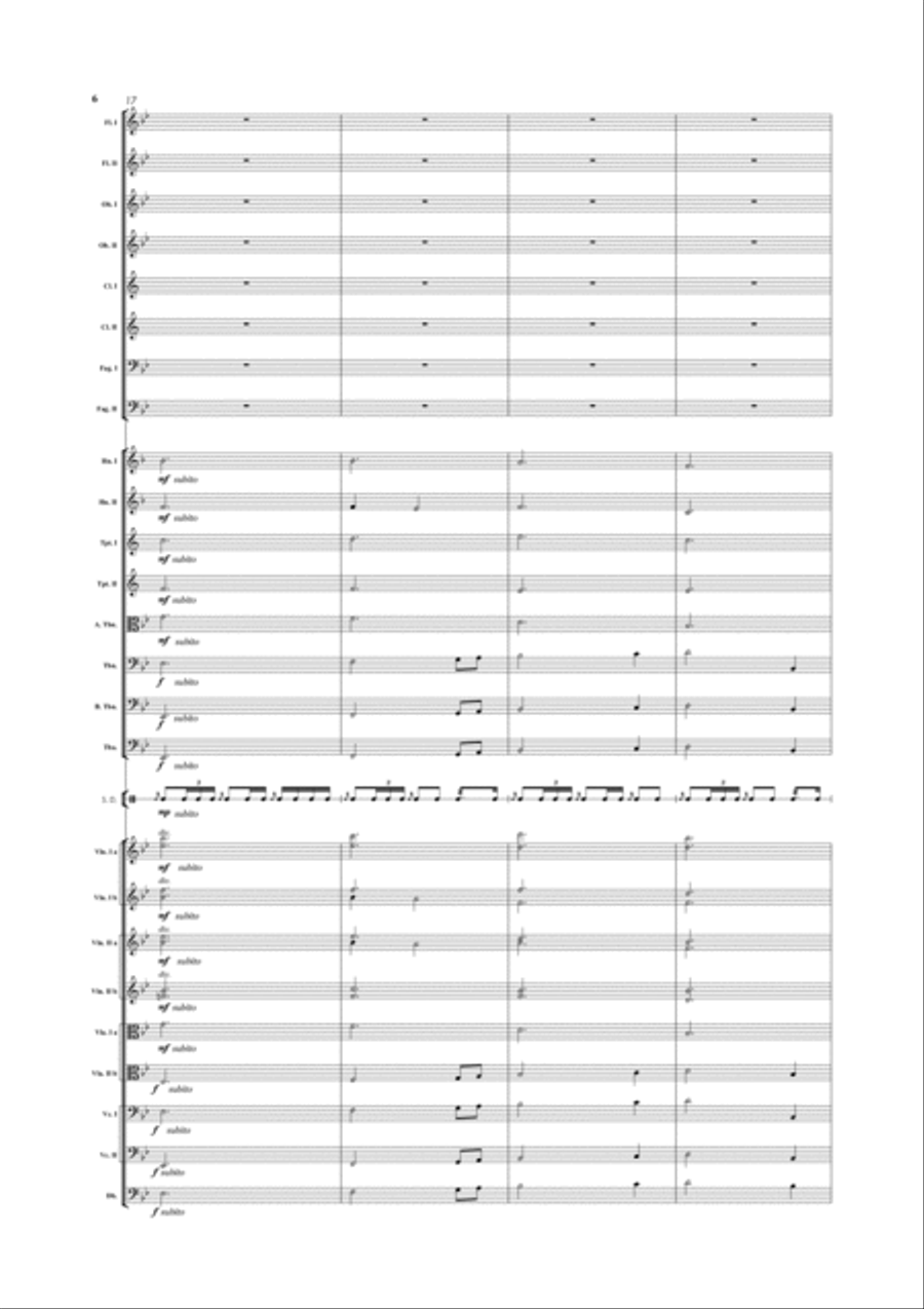 Tragic Overture 2016 Full Orchestra scores gallery preview page 6
