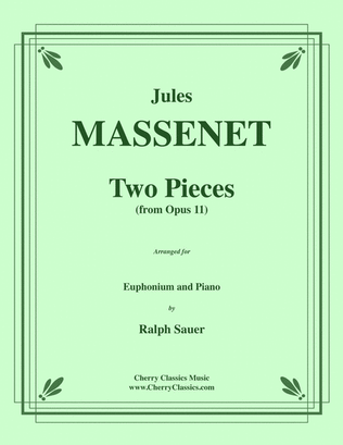 Book cover for Two Pieces from Opus 11 for Euphonium & Piano