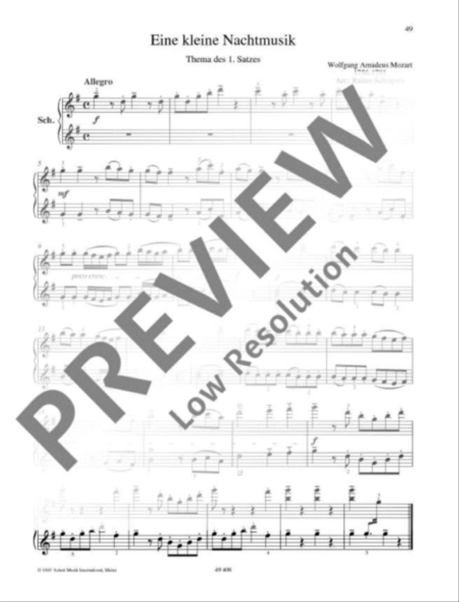 A Little Night Music Piano Duet scores gallery preview page 3