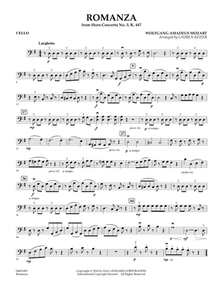 Romanza (from Horn Concerto No. 3, K. 447) - Cello