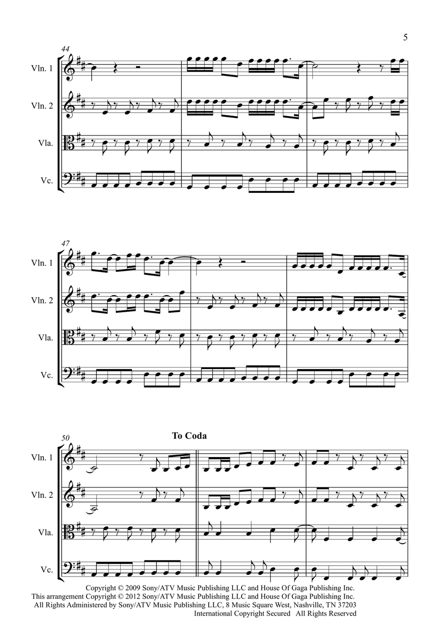 Alejandro String Quartet scores gallery preview page 5