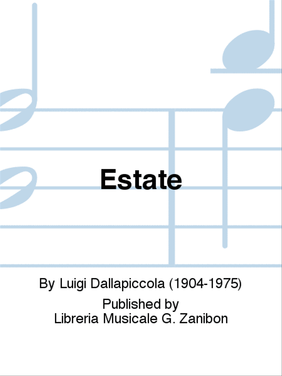 Estate Estate A Cappella scores gallery preview page 1