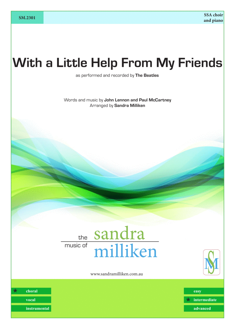 With A Little Help From My Friends SSA scores gallery preview page 1