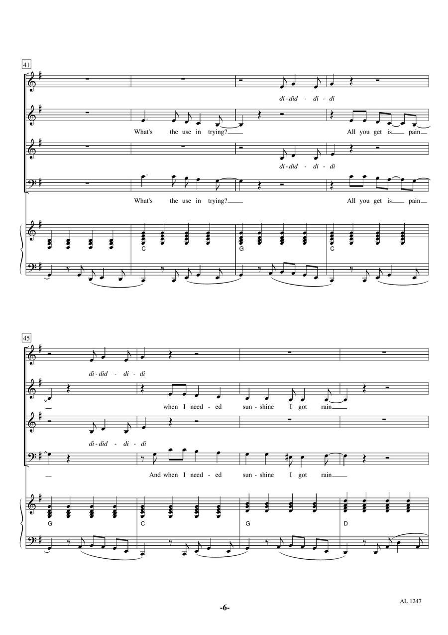I'm A Believer Choir scores gallery preview page 6